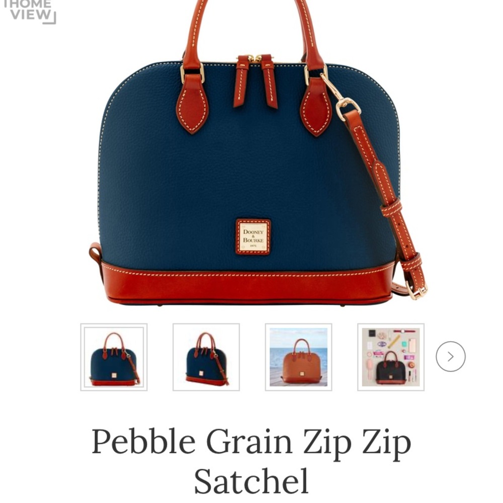 Dooney and Bourke Pebble Grain Zip Zip tote